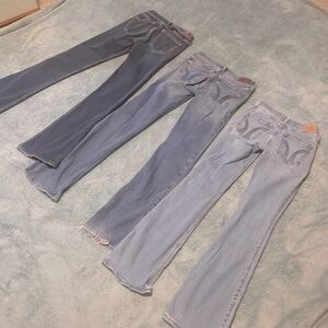 Hollister jeans low rise boot